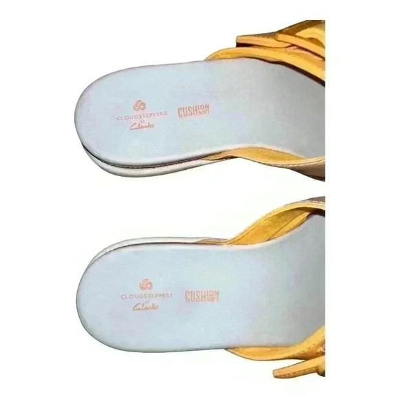 Clarks Women's Yellow Eliza April Sandals, Size 7.5 - Picture 4 of 6